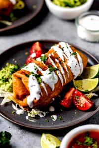 1 Chimichanga Shredded Chicken Chimi