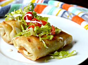 1 Chimichanga Shredded Pork Chimi