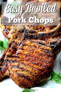 1 Chop Pork Sirloin, Broiled, Lean Only
