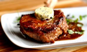 1 Chop Veal Loin, Braised, Slf