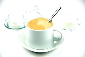 1 Coffee Cup (6 Fl Oz) Coffee with Cream and Sugar