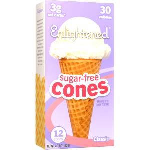 1 cone (12 g) Sugar-Free Cones