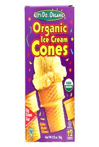 1 cone (3 g) Organic Ice Cream Cones