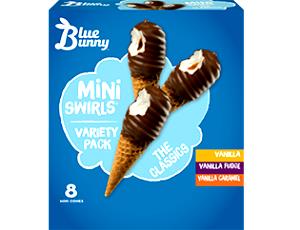 1 cone (43 g) Mini Swirls Vanilla
