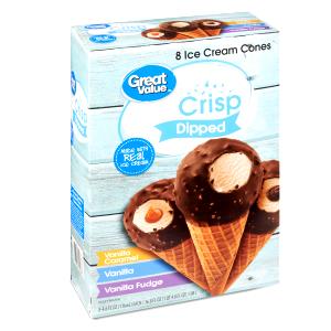 1 cone (4.3 oz) Chocolate Dipped Reduced Fat Ice Cream Cone
