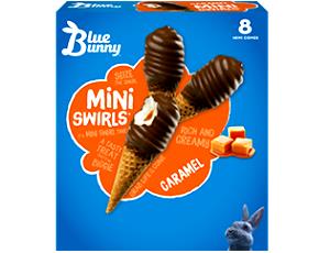 1 cone (44 g) Mini Swirls Caramel