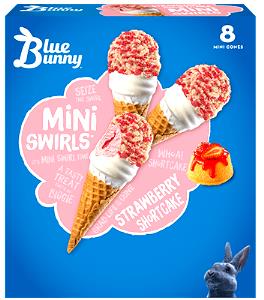 1 cone (47 g) Strawberry Shortcake Mini Swirls