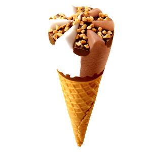 1 cone (8 oz) Ice Cream Cones - Triple Chocolate Brownie (Giant King)