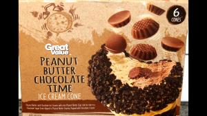 1 cone (86 g) Peanut Butter Chocolate Time Ice Cream Cone