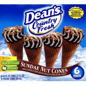 1 cone (89 g) Sundae Nut Cones