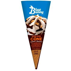 1 Cone Ice Cream, Bunny Tracks Cone, King Size