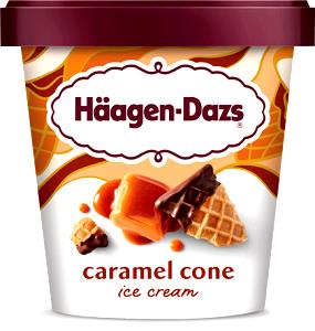 1 Cone Ice Cream, Caramel Cone