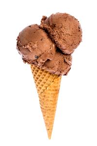 1 Cone Ice Cream Cone, Chocolate