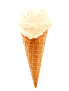 1 Cone Ice Cream Cone, Vanilla