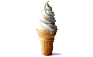1 Cone Ice Cream, Vanilla Cone