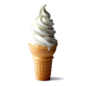 1 cone Vanilla Soft Serve Cone