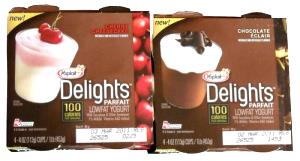 1 container (113 g) Delights Parfait Lowfat Yogurt - Grasshopper Pie