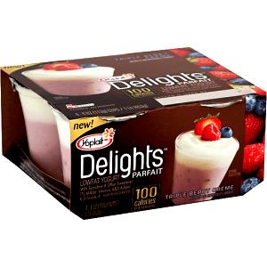 1 container (113 g) Delights Parfait Lowfat Yogurt - Triple Berry Creme