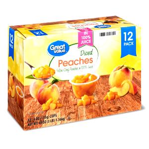 1 container (113 g) Diced Yellow Cling Peaches in 100% Juice
