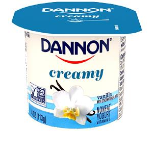 1 container (113 g) Nonfat Yogurt - Vanilla