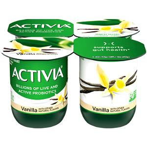 1 container (113 g) Probiotic Vanilla Lowfat Yogurt