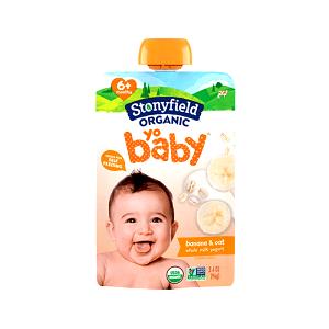 1 container (113 g) Yobaby Organic Banana & Vanilla Yogurt