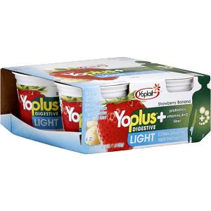 1 container (113 g) YoPlus Digestive Light - Strawberry Banana