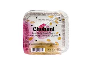 1 container (128 g) Less Sugar Greek Yogurt Raspberry Chocolate Crunch