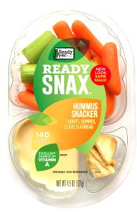 1 container (128 g) Ready Snax - Veggies, Hummus & Flatbread