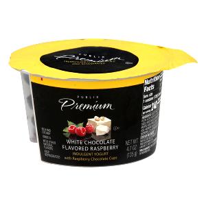 1 container (135 g) White Chocolate Raspberry Yogurt