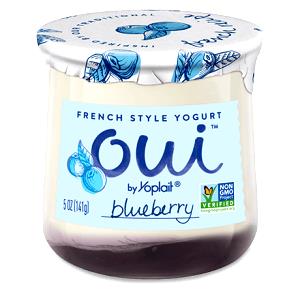 1 container (141 g) Oui French Style Yogurt - Blueberry