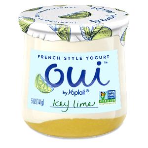 1 container (141 g) Oui French Style Yogurt - Key Lime