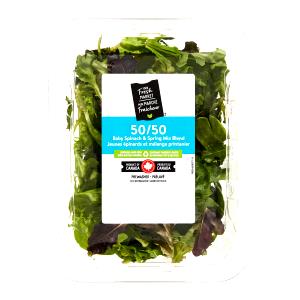 1 container (142 g) 50/50 Spinach & Spring Mix