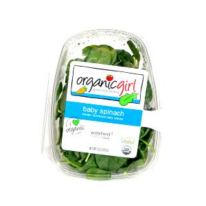 1 container (142 g) Organic Baby Spinach