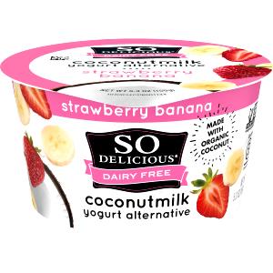 1 container (150 g) Coconut Milk Yogurt - Strawberry Banana