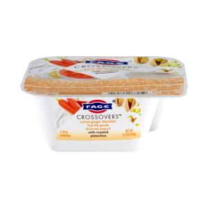 1 container (150 g) Crossovers Carrot Ginger Blended Low-Fat Greek Strained Yogurt with Roasted Pistachios