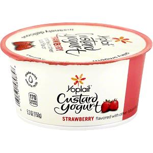 1 container (150 g) Custard Yogurt - Strawberry