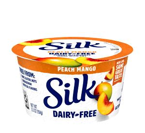 1 container (150 g) Dairy Free Yogurt Alternative Peach Mango