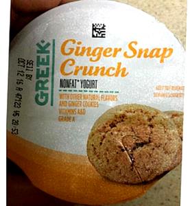 1 container (150 g) Ginger Snap Crunch Greek Yogurt