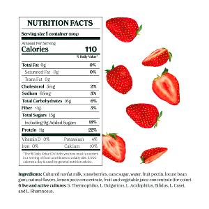 1 container (150 g) Greek & Chia Red Berries