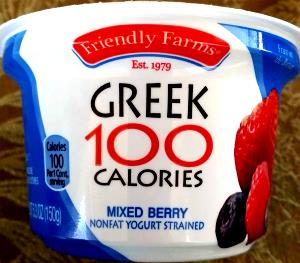 1 container (150 g) Greek Style Nonfat Yogurt with Fiber - Mixed Berry
