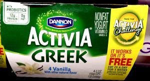 1 container (150 g) Greek Vanilla