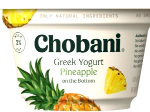 1 container (150 g) Greek Yogurt Pineapple on The Bottom