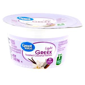 1 container (150 g) Light Greek Toasted Coconut Vanilla Yogurt