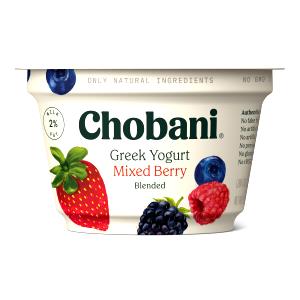 1 container (150 g) Mixed Berry Blended Greek Yogurt