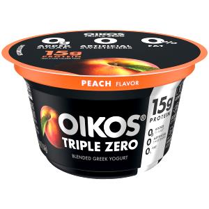 1 container (150 g) Oikos Triple Zero - Peach