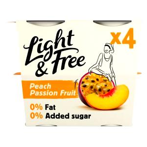 1 container (170 g) Fat Free Light Peach Mango Passion Fruit Yogurt