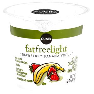 1 container (170 g) Fat Free Light Strawberry Banana Yogurt