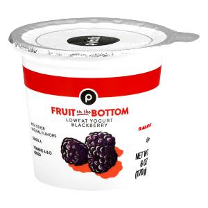 1 container (170 g) Fruit on the Bottom Low Fat Yogurt - Blackberry