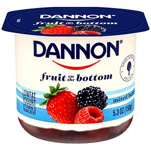 1 container (170 g) Fruit on The Bottom Yogurt - Mixed Berry